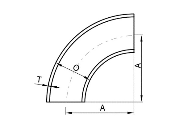 90° Elbow Polished Buttweld