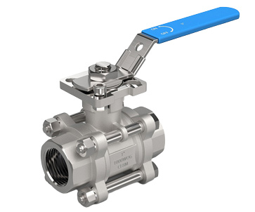 3PCS Ball Valve With Mounting Pad