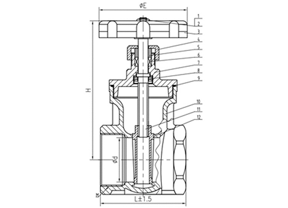 Gate Valve NPT/BSPT Threaded